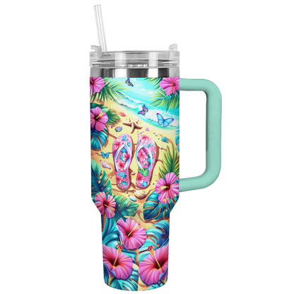 Shineful Tumbler Tropical Pink Flipflop