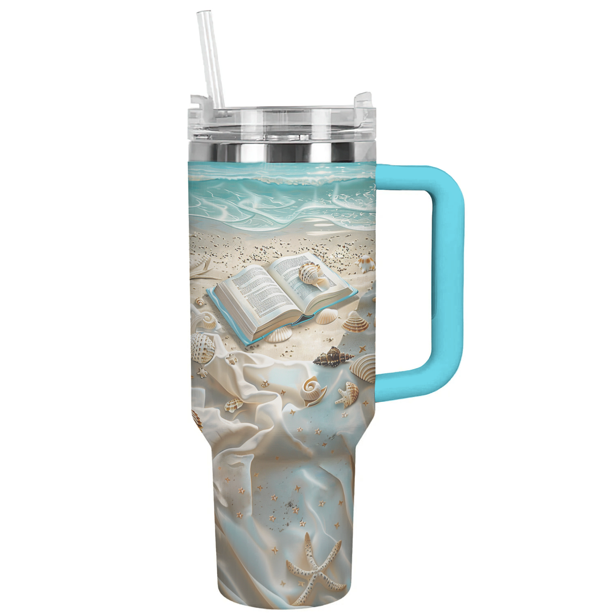 Shineful Tumbler Open Book On Sand