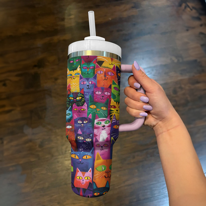 Shineful Tumbler Feline Fiesta