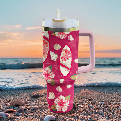 Shineful Tumbler Pink Surfing Boards