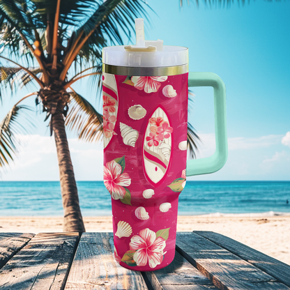 Shineful Tumbler Pink Surfing Boards