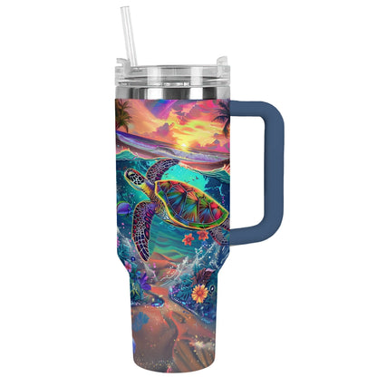 Shineful Tumbler Seaside Turtle Harmony