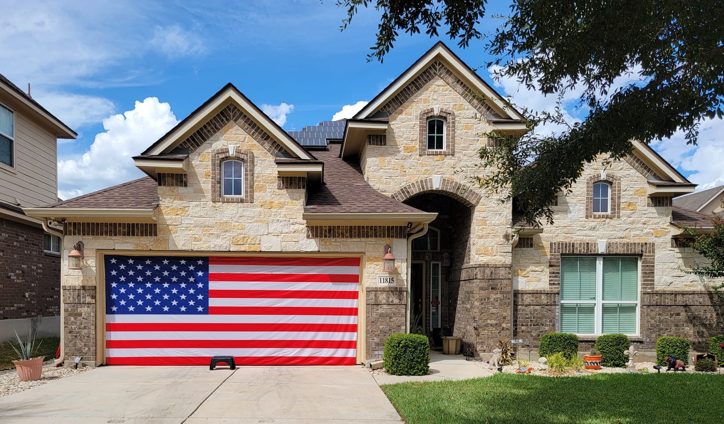 Shineful Garage Door Banner Decoration American Flag
