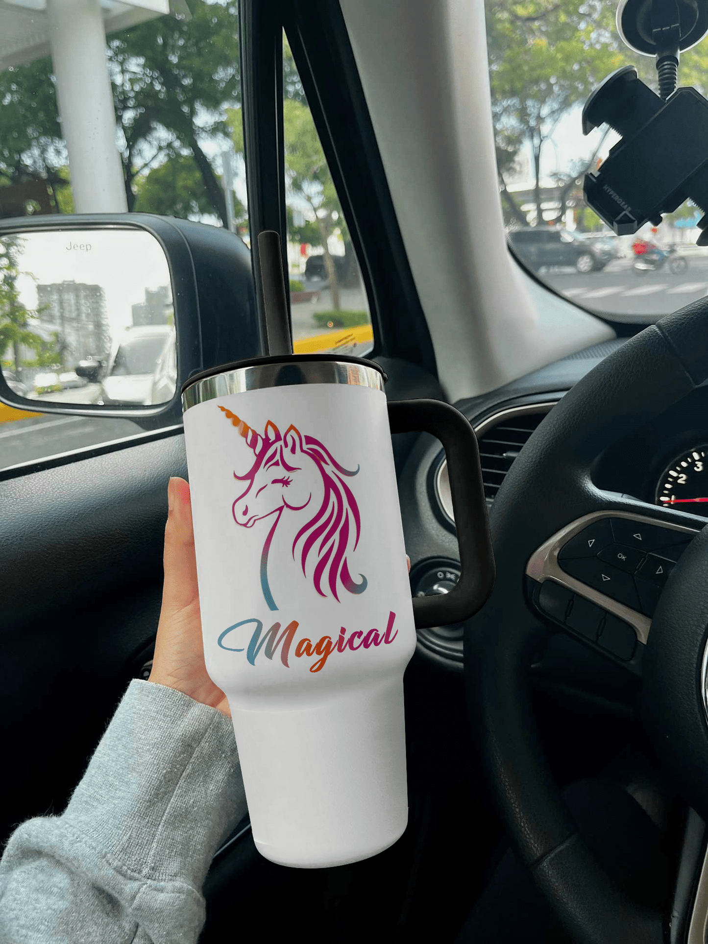 Unicorn 40 Oz Shineful™ Tumbler Magical Vq03 Black 40Oz