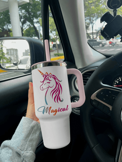 Unicorn 40 Oz Shineful™ Tumbler Magical Vq03 Pink 40Oz