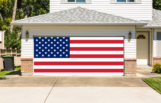 Shineful Garage Door Banner Decoration American Flag