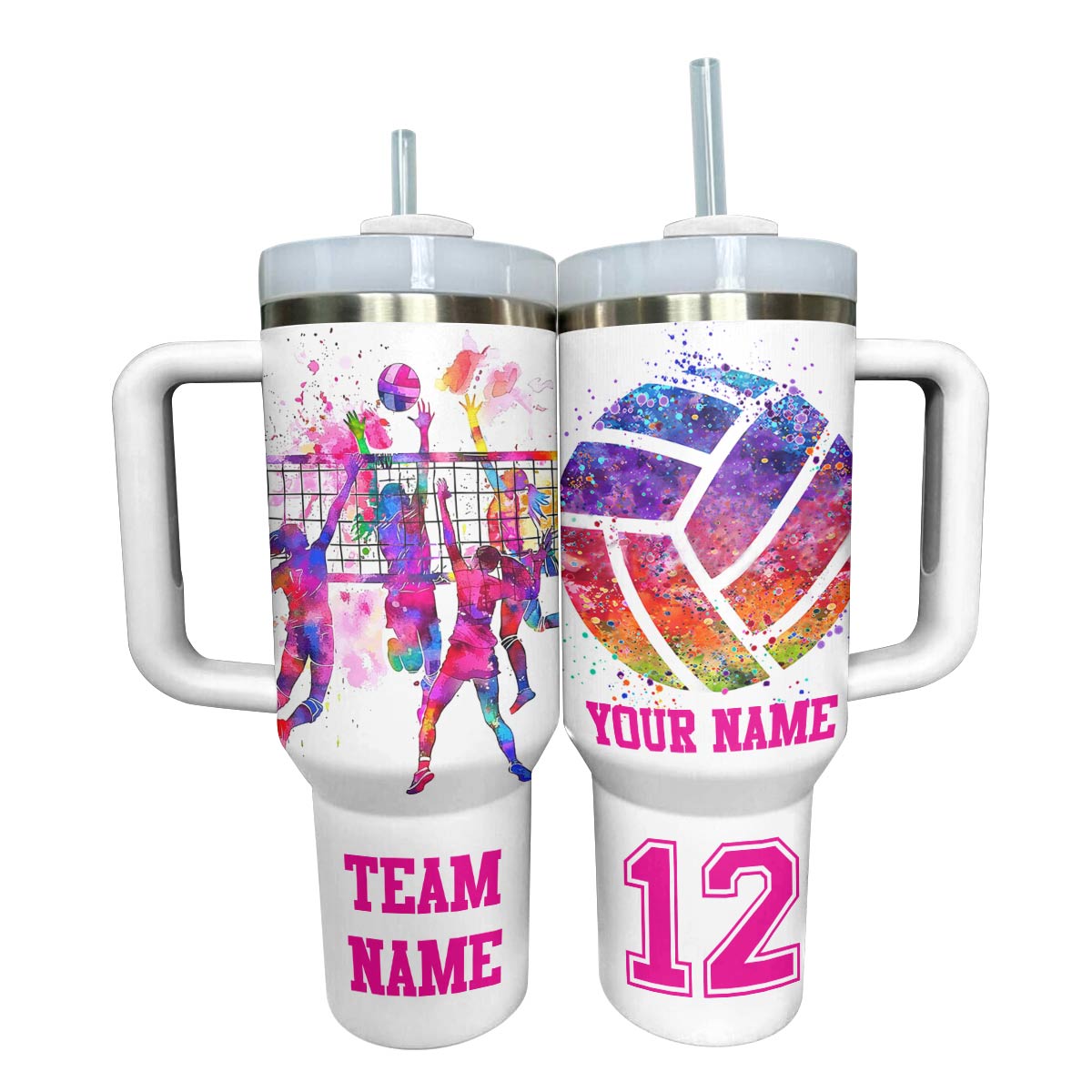 Shineful Personalized Tumbler Volleyball Team In My Heart