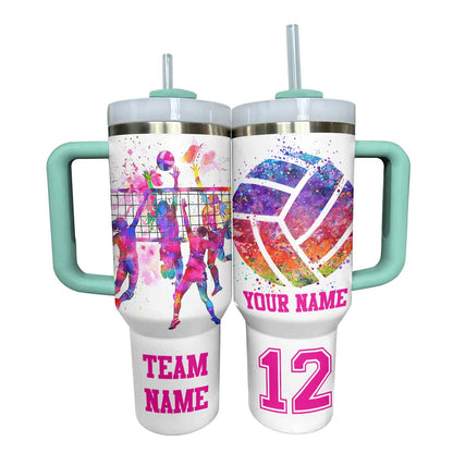 Shineful Personalized Tumbler Volleyball Team In My Heart