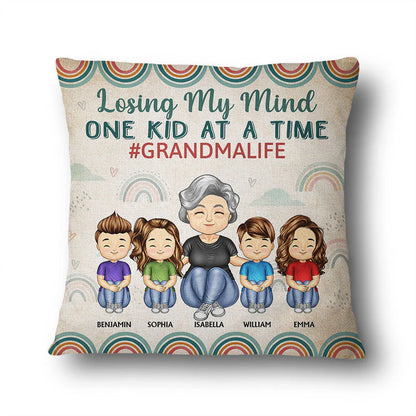 Shineful Losing My Mind One Kid At A Time - Personalized Pillow