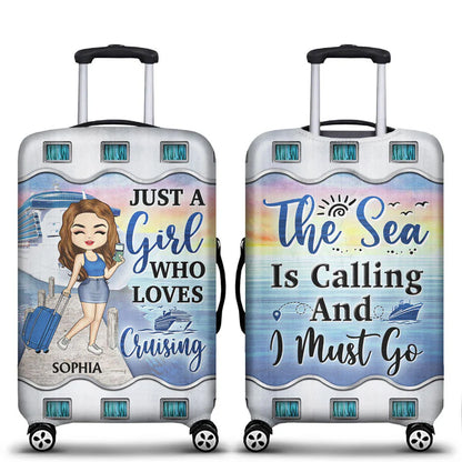 Shineful Just A Girl Boy Who Loves Cruising Personalized Luggage Cover