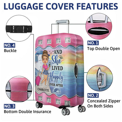 Shineful Just A Girl Boy Who Loves Cruising Personalized Luggage Cover