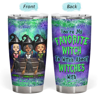 Shineful Tumbler 20 Oz We're Not Sugar And Spice And Everything Nice Witch Best Friends Personalized