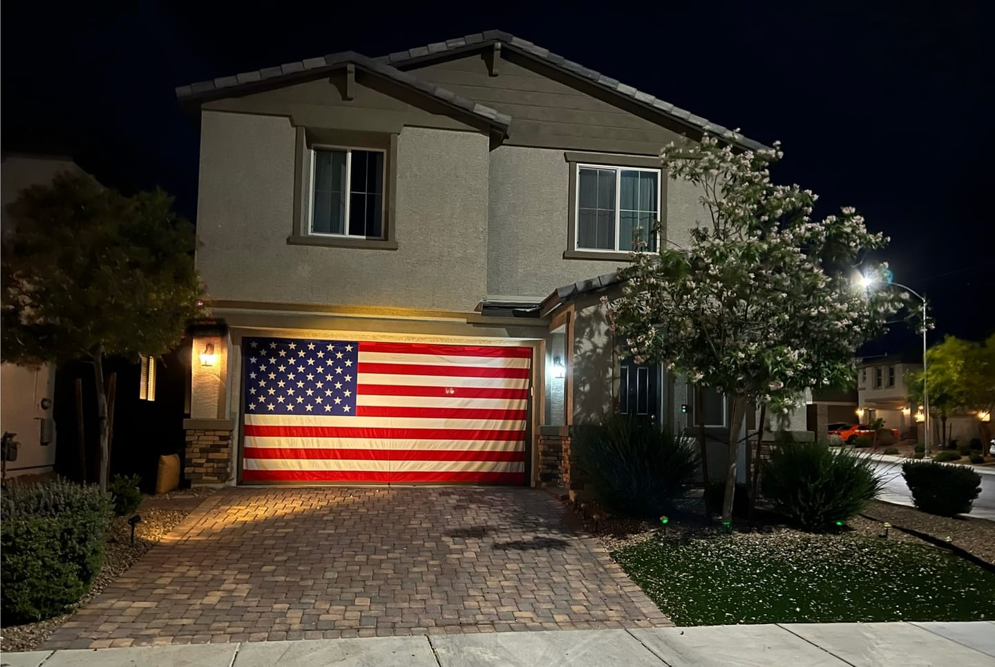 Shineful Garage Door Banner Decoration American Flag