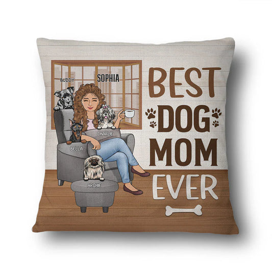 Shineful Pillow Gift For Mother - Thank You Best Dog Mom Ever Personalized