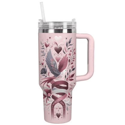 Valentine Shineful™ Tumbler 40 Oz Romantic Pigeon Vq03 40Oz