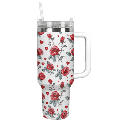 Valentine Shineful™ Tumbler 40 Oz Thorny Florals & Hearts Vq03 40Oz