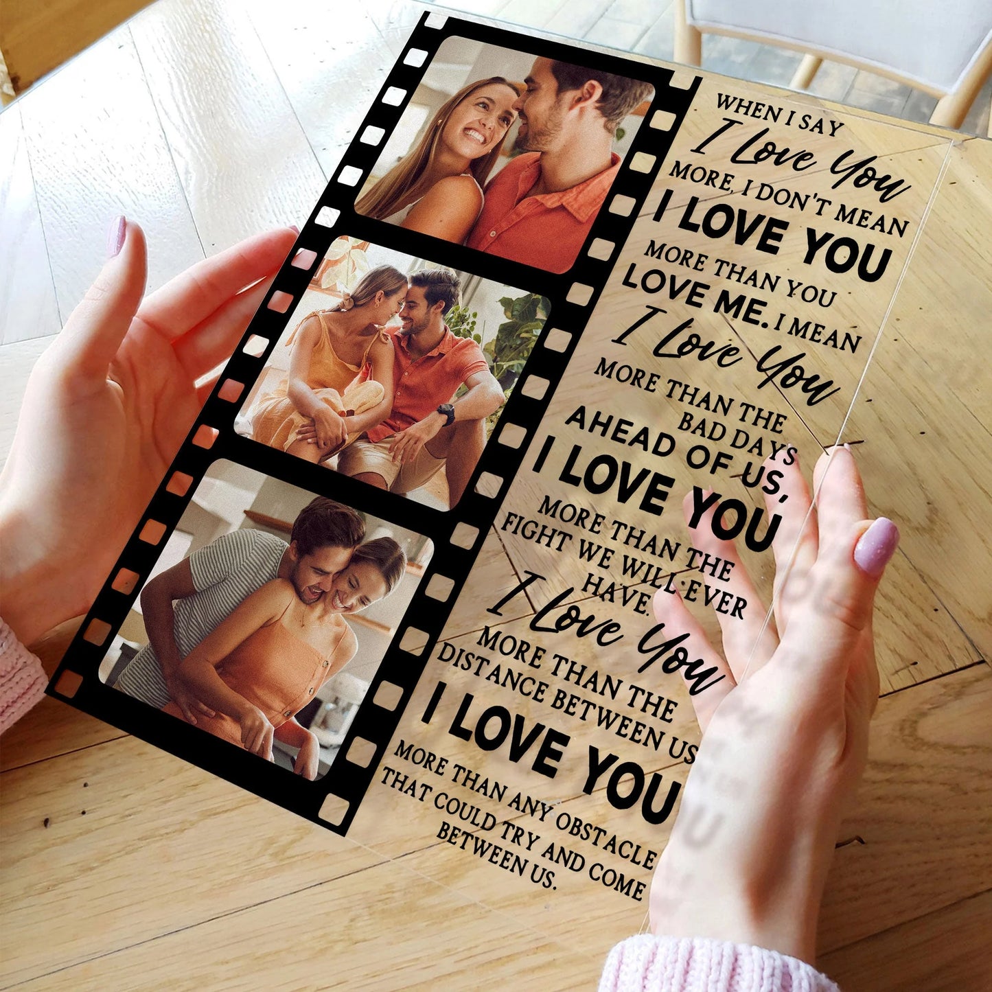 Shineful Acrylic Photo Plaque When I Say I Love You More Personalized Acrylic Photo Plaque