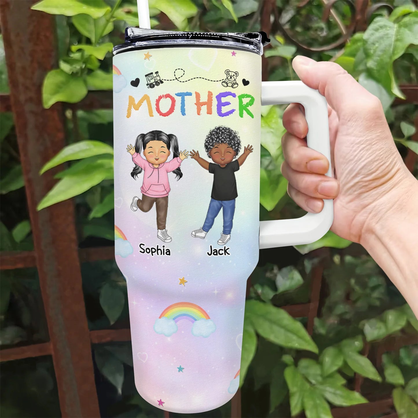 Shineful Tumbler Birthday, Loving Gift For Mother, Father, Grandma, Grandpa - Nana Papa Mommy Daddy Personalized