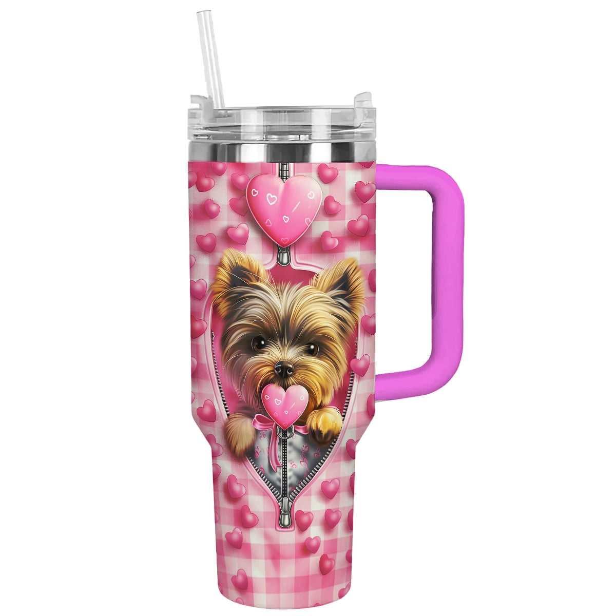 Shineful Tumbler Yorkie Heartstrings Delight