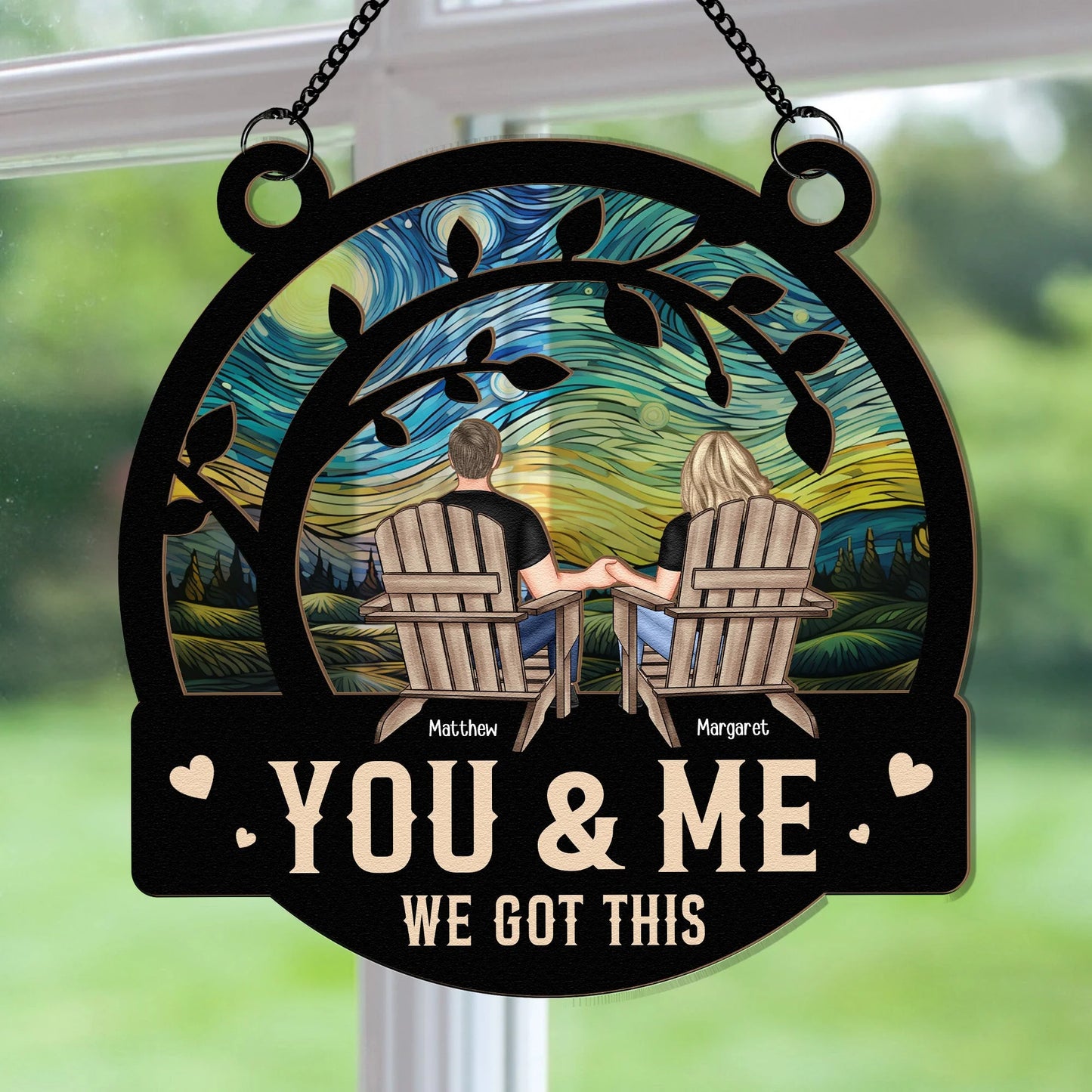 Shineful You & Me We Got This Personalized Hanging Suncatcher