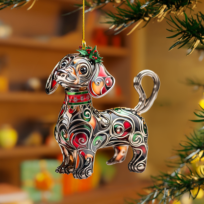 Shineful 2D Acrylic Ornament - Dachshund Metalworks Collection