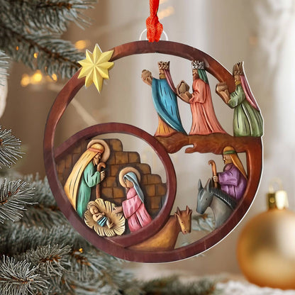 Shineful 2D Acrylic Ornament Christmas Nativity