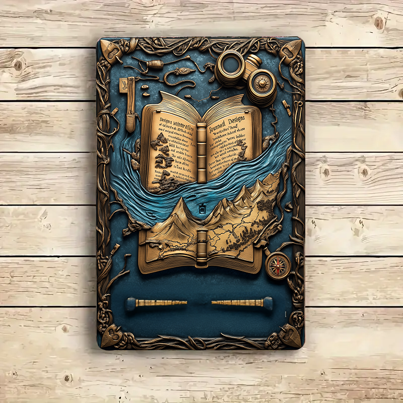 Shineful 2D Metal Sign Bookish Adventure Literary