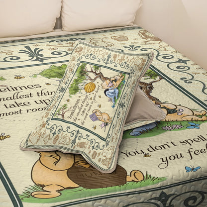 Shineful All Season Quilt 3-Piece Set Winnie the Pooh Cozy