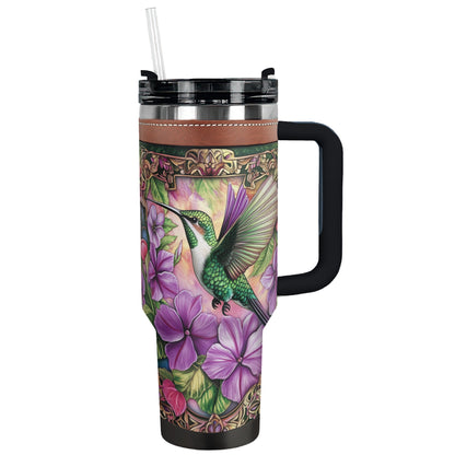 Shineful Tumbler Floral Kolibri Edelstahl