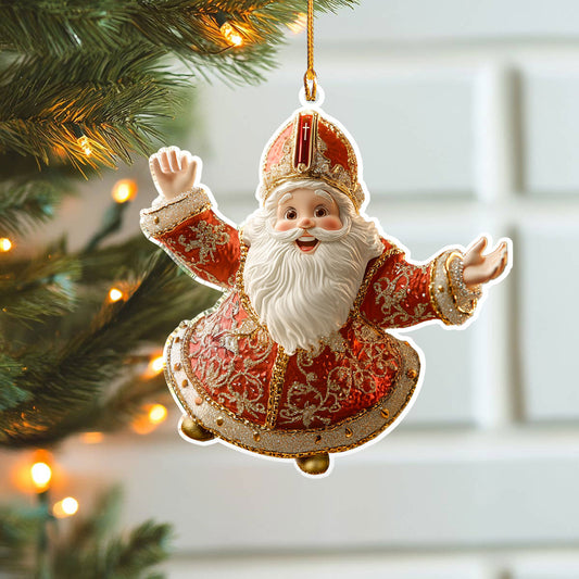 Shineful 2D Acrylic Ornament St Nicholas Cheer