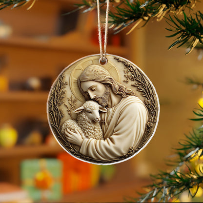 Shineful 2D Acrylic Ornament - Shepherd's Embrace