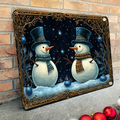 Shineful 2D Metal Sign Frosty Night