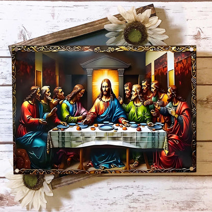 Shineful 2D Metal Sign Divine Last Supper