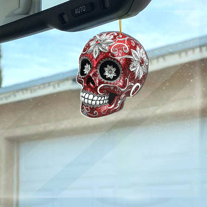 Shineful 2D Acrylic Ornament Red Sugar Skull