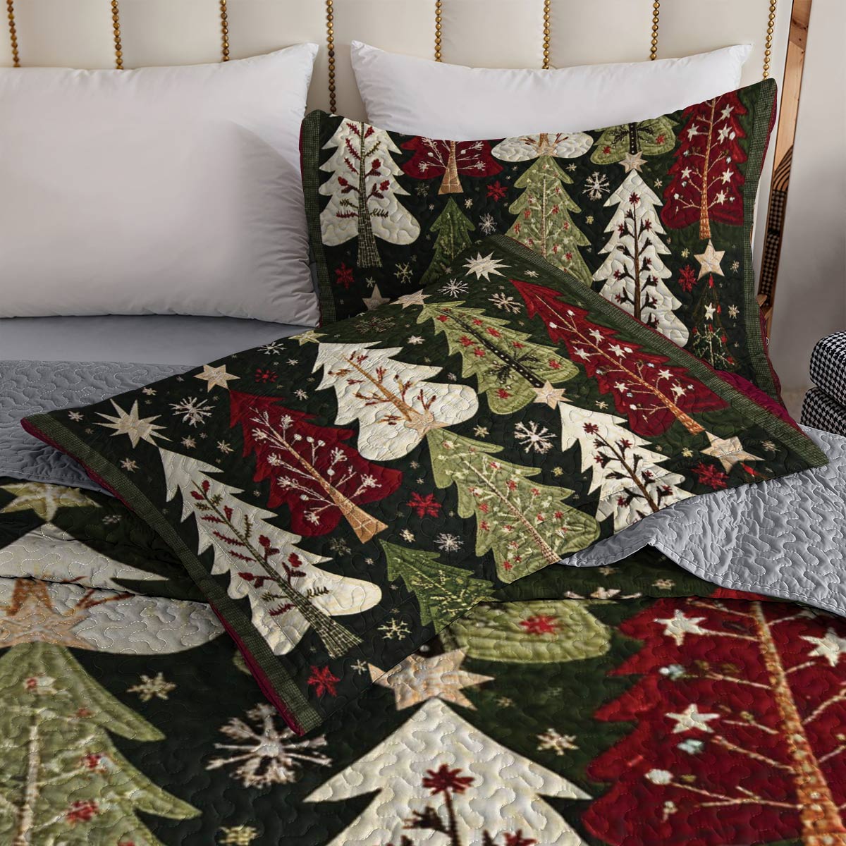 Shineful All Season Quilt 3-Piece Set Winter Woods