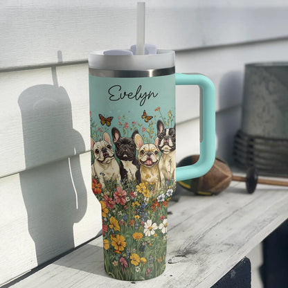 Shineful Tumbler Personalized Adorable French Bulldogs