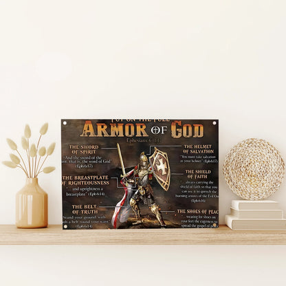 Shineful 2D Metal Sign Christian Warrior