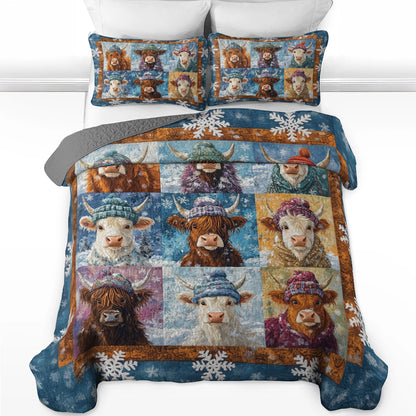 Shineful All Season Quilt 3-Piece Set - Cozy Highland Winter