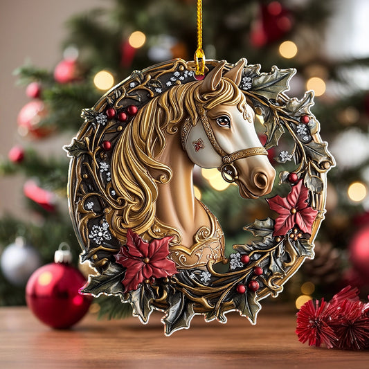 Shineful 2D Acrylic Ornament Majestic Holiday Steed