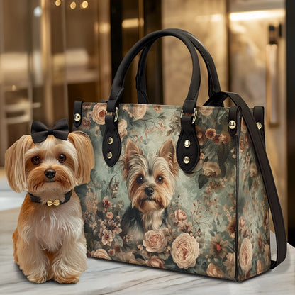 Shineful Leather Bag Yorkie Blossom Luxe