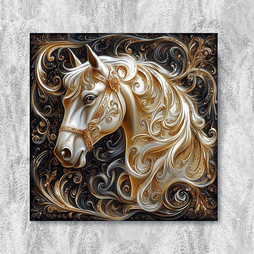 Shineful 2D Metal Sign Stunning Horse