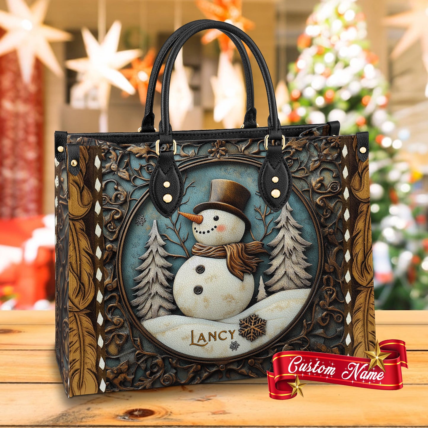 Shineful Leather Bag Holiday Cheer