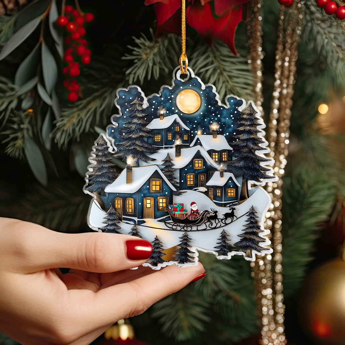 Shineful Acrylic Ornament Vintage Elegance Christmas Tree