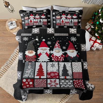 Shineful All Season Quilt 3-Piece Set Stunning Gnomes