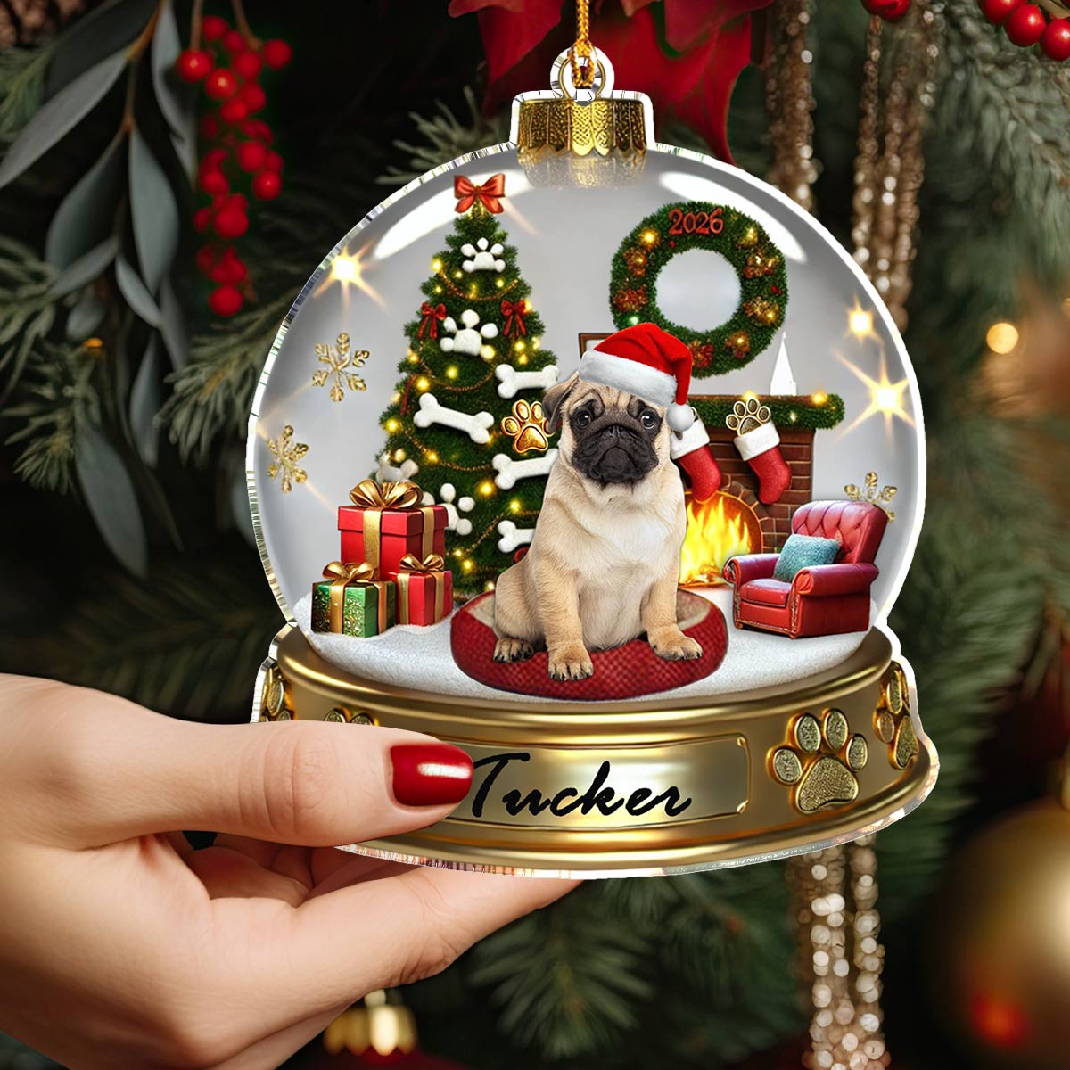 Shineful Acrylic Ornament Custom Photo Dog In My Heart