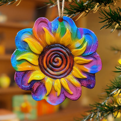 Shineful 2D Acrylic Ornament - Vibrant Sunflower