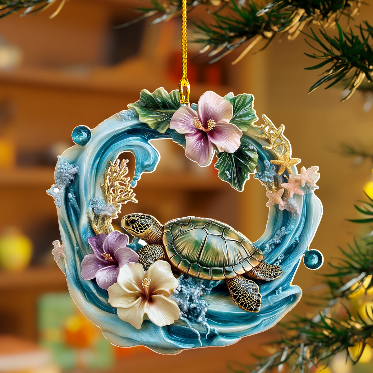 Shineful 2D Acrylic Ornament - The Sea Turtle’s Blessing