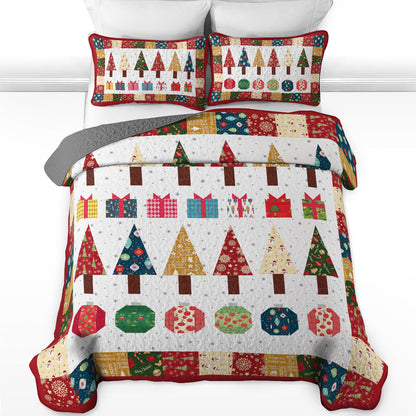 Shineful All Season Quilt 3-Piece Set Wonderful Christmas