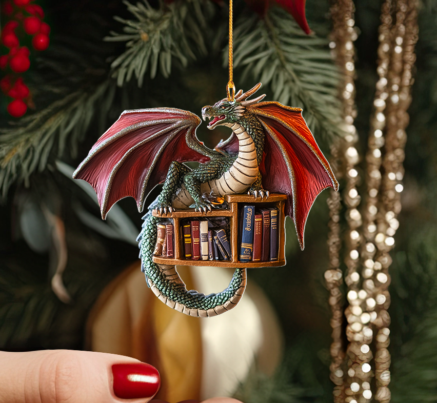 Shineful 2D Acrylic Ornament - Mystic Pages and Dragon Wings