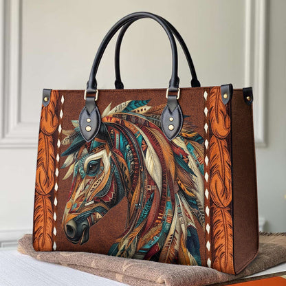 Shineful Leather Bag Tribal Horse Majesty